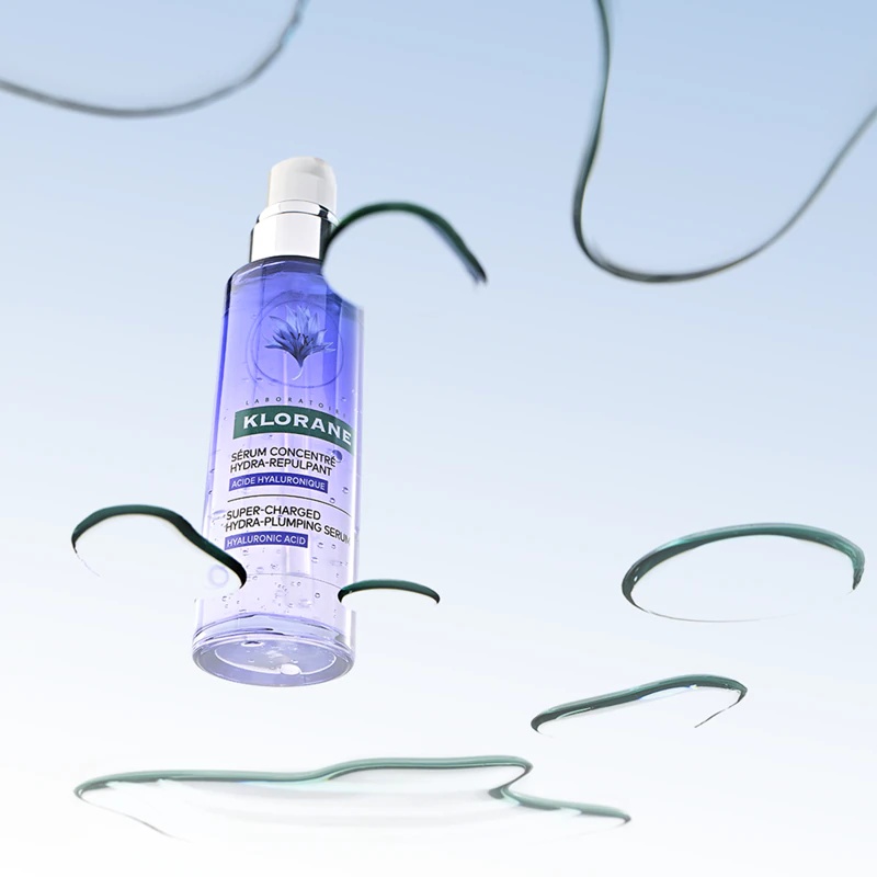Klorane Cornflower Super-Charged Hydra-Plumping Serum Aktīvs izgaismojošs un izlīdzinošs serums