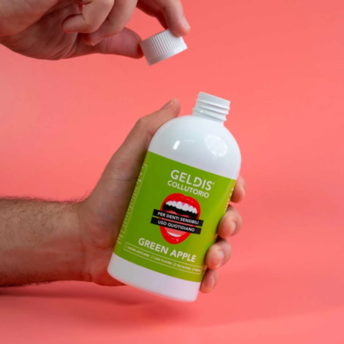Geldis mondspoeling met groene appel