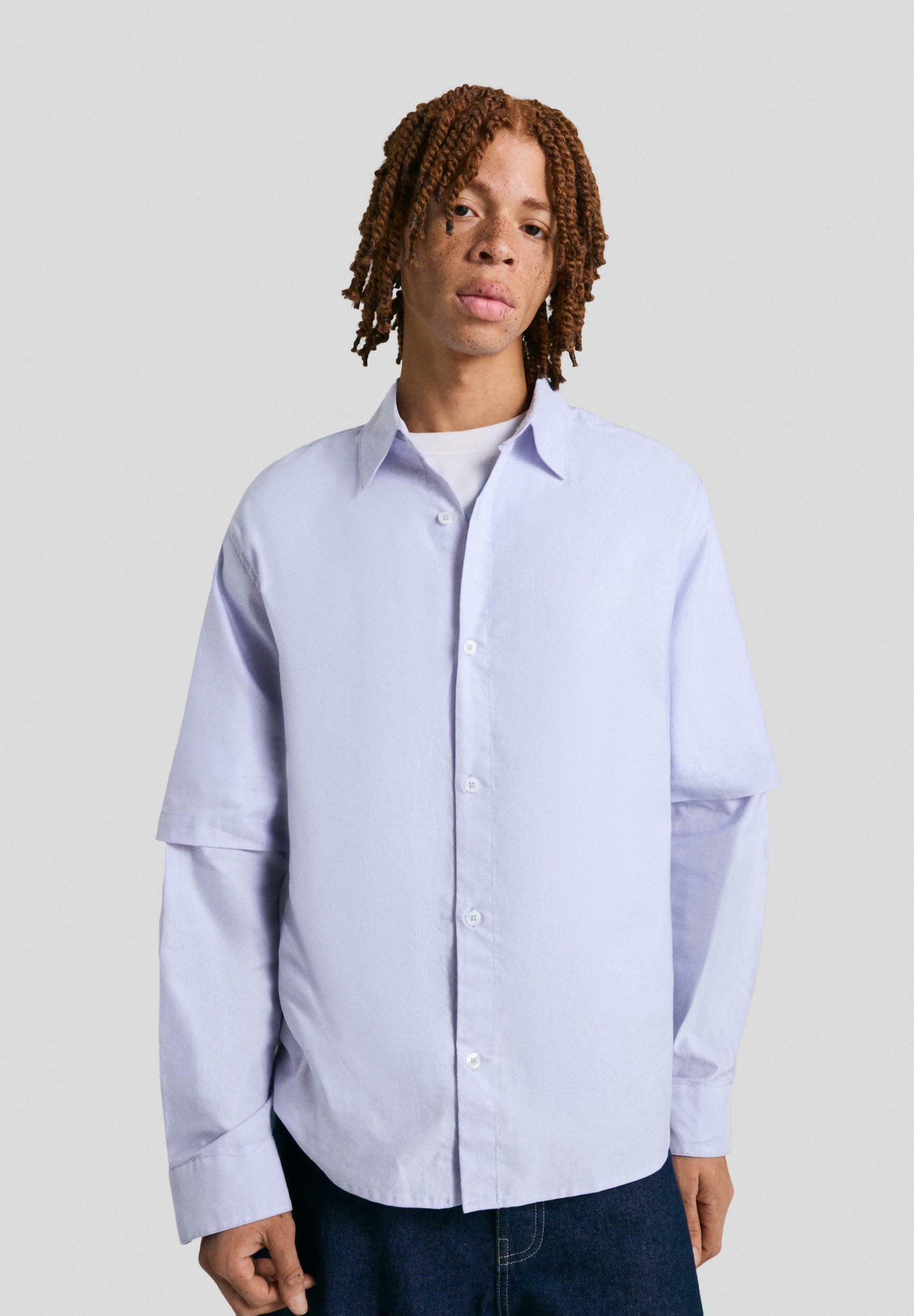 Camicia Bershka - azzurra