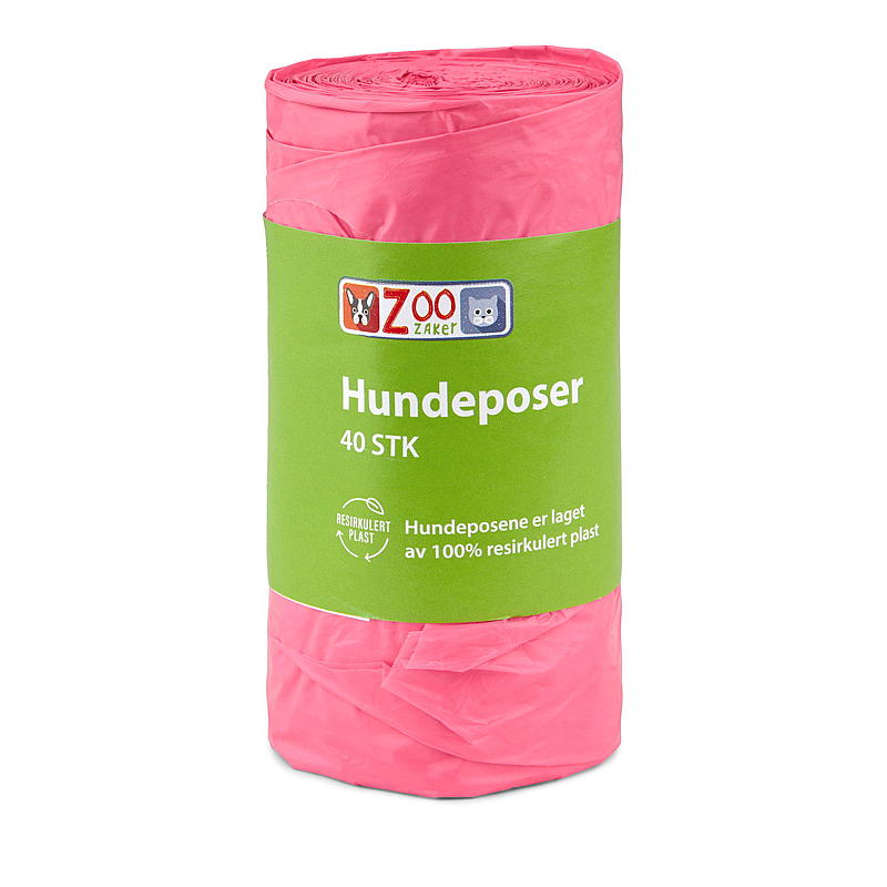 Zoozaker hondentasjes, 40 stuks, 100% gerecycled.
