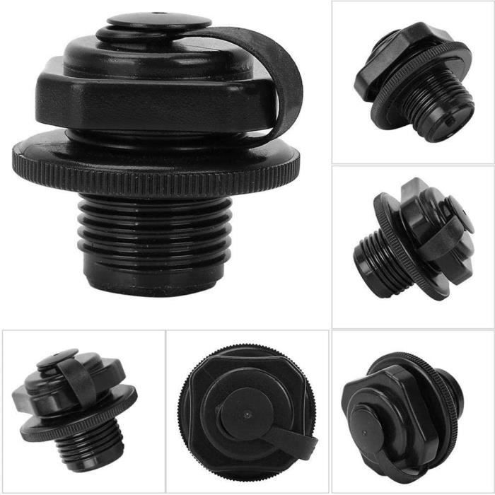 Set of 2 valve caps - With thread - 22 cm - Ideal for kayaks, inflatable boats, air mattresses, fishing boats,