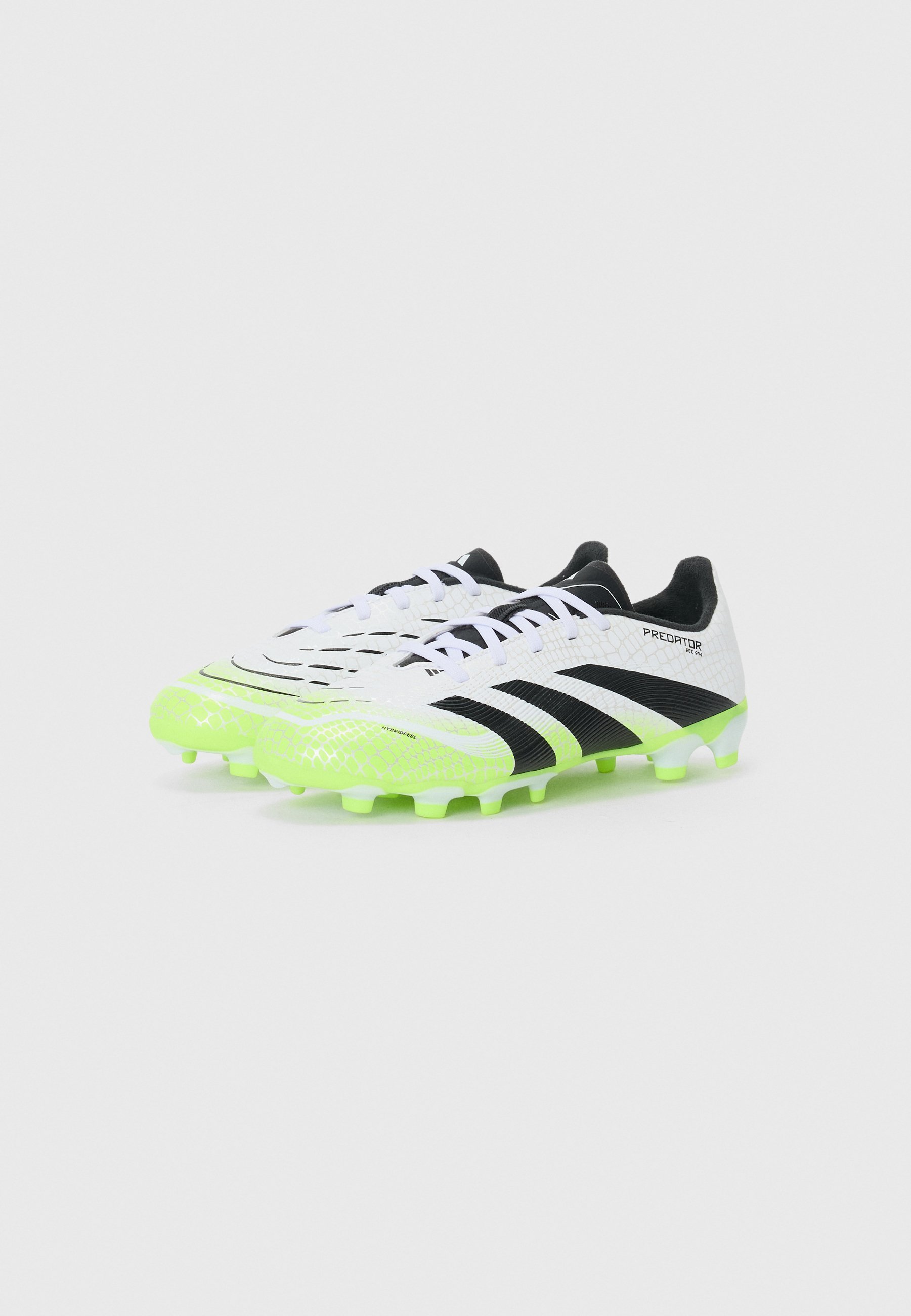adidas Performance PREDATOR LEAGUE UNISEX - Voetbalschoenen voor zachte ondergrond - wit/core black/lucid lemon