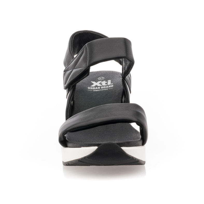Zwarte sandalen/open teenschoenen voor dames