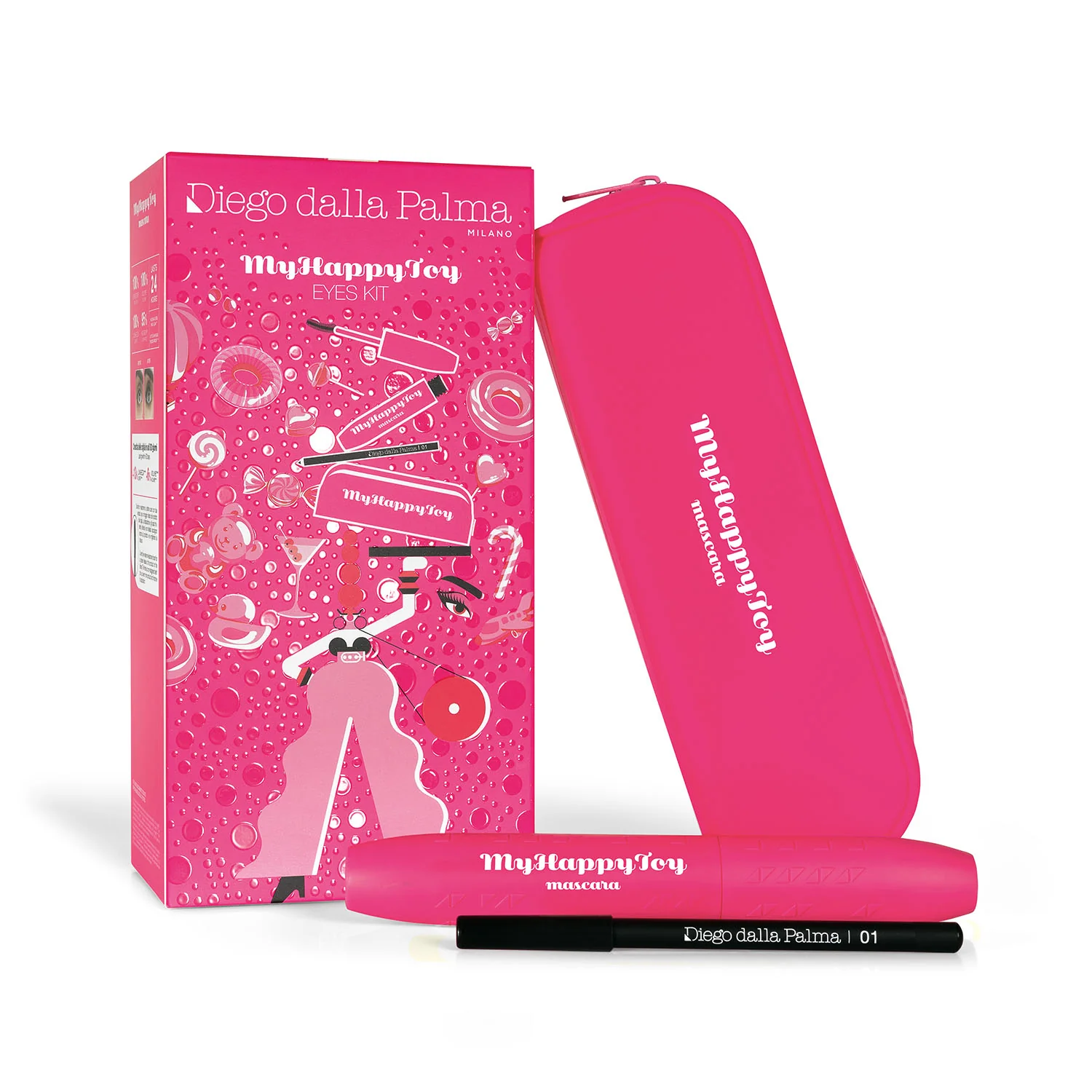 Occhi Kit Myhappytoy Mascara - Cofanetto Make Up, Mascara, Matita occhi