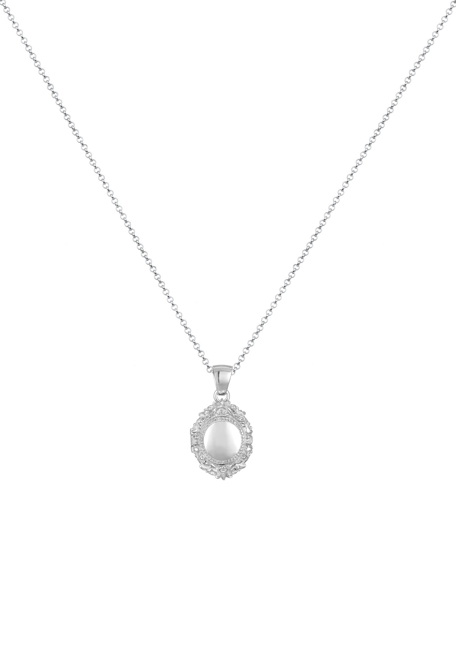 Elli PREMIUM Amulette Médaillon Collier Femme (925/1000) Argent