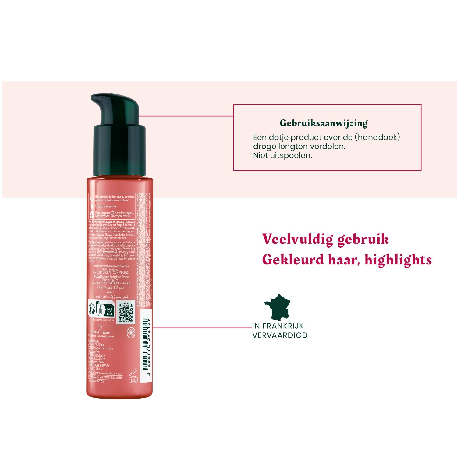 René Furterer krema za kosu Color Glow krema za sjaj i zaštitu od topline - 100 ml