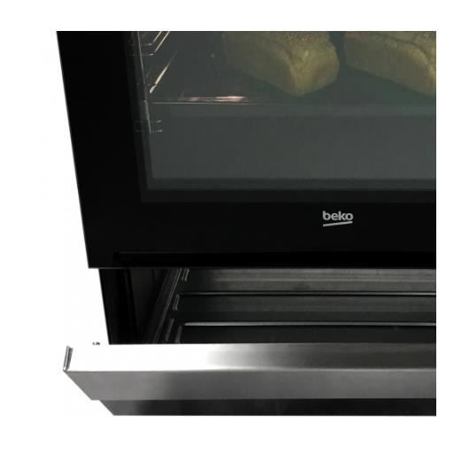 Cuisinière - BEKO - FSS57100GW - 4 Vitrocéramiques - Four Convection 60L - Blanc