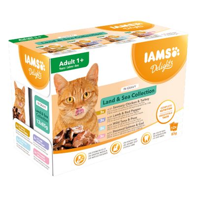 Colección IAMS Delights para adultos: Tierra y mar
