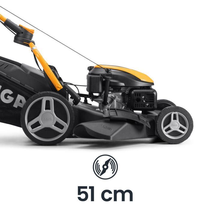 STIGA STIGA COMBI 753 S - TONDEUSE À GAZON AUTOMOTRICE - MOTEUR 166 CC, SYSTÈME DE COUPE 4 EN 1 DE 51 CM, BAC DE RAMASSAGE DE 60 L,