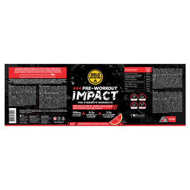 GOLDNUTRITION Pre-Workout Impact Melancia 400 g 400 g
