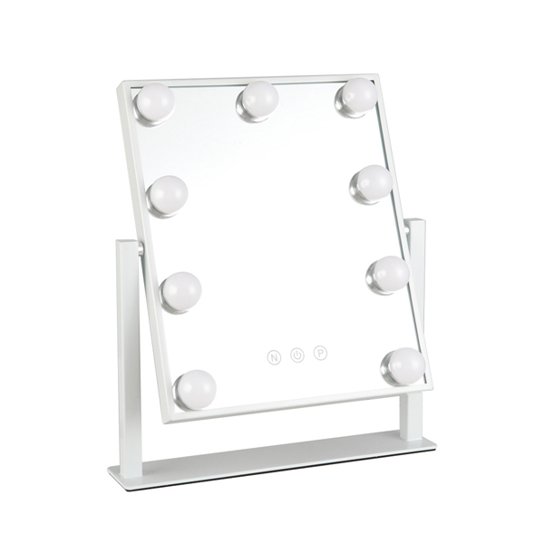 Livingandhome Hollywood-Schminkspiegel mit LED-Lampen