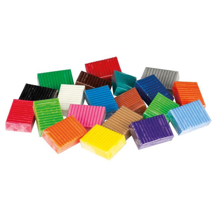 Pâte à modeler Pongo 1 kg 20 couleurs - GIOTTO - Plastiline végétale - Développe la psychomotricité