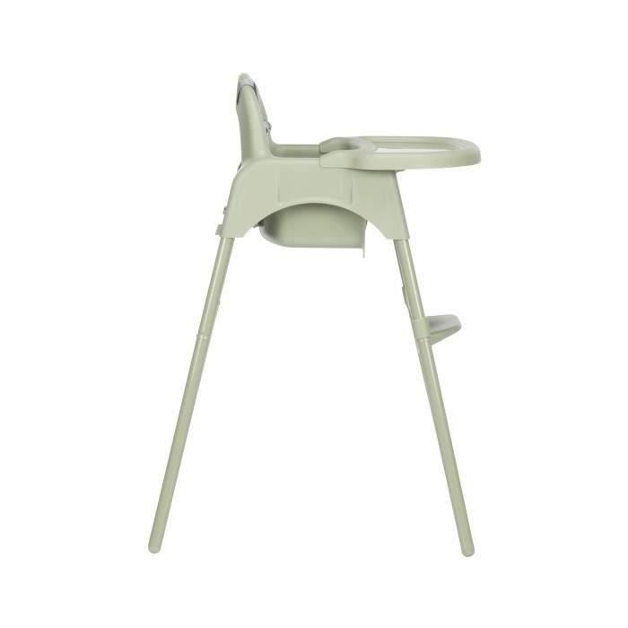 BEBECONFORT Meely 2-in-1 Baby High Chair, Converts into a Small Chair, From 6 Months to 3 Years (15kg), Mineral Green