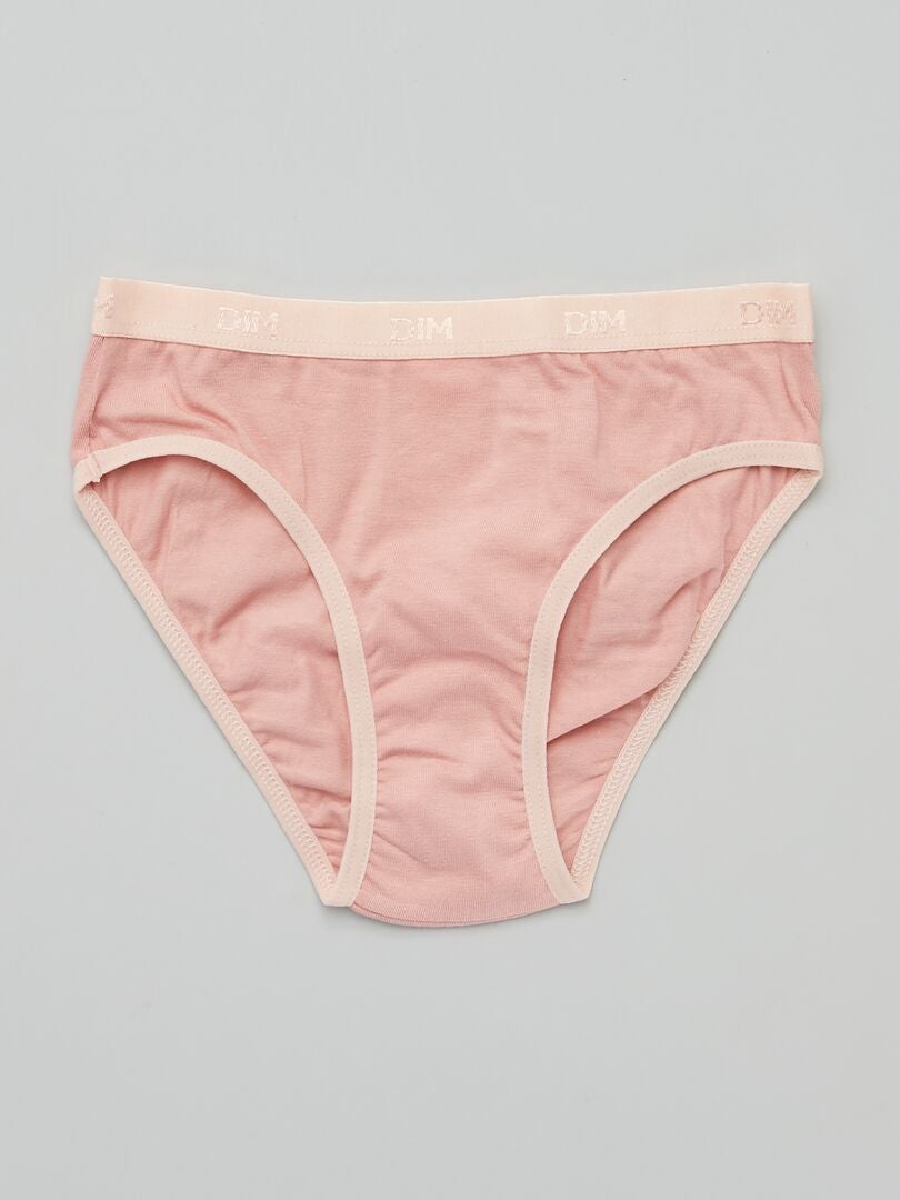 Set van 5 'Les Pockets' slips van 'DIM' - BEIGE