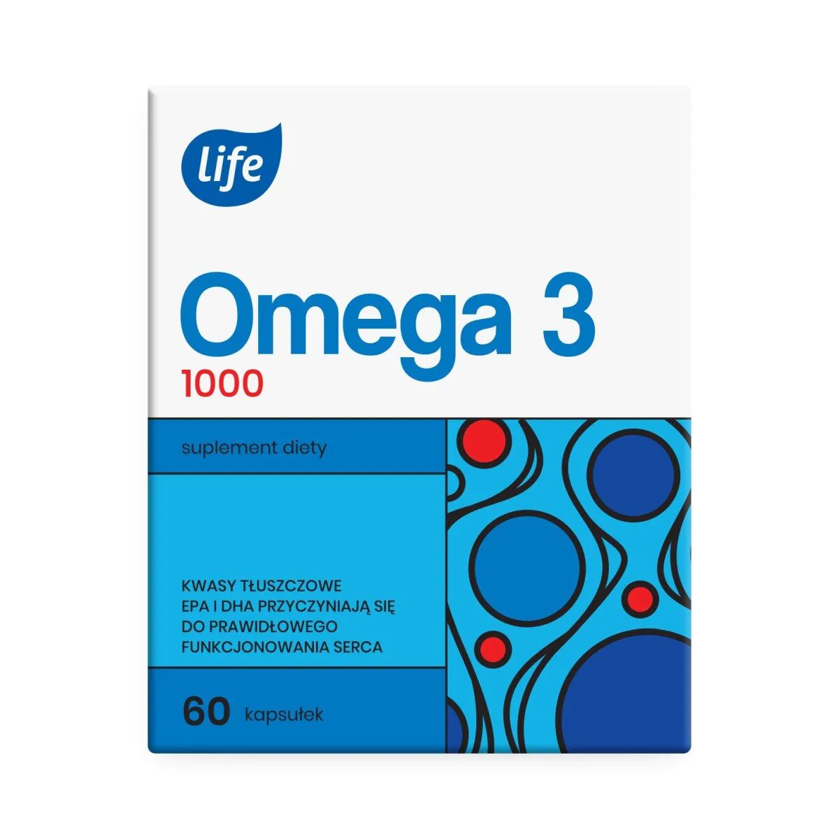 Life Omega-3 1000 mg, Kapsułki