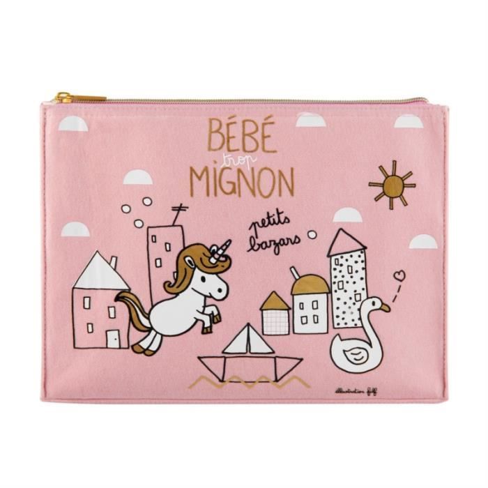 CELIA Baby Toiletry Bag - Adorable Girl - Behind the Door