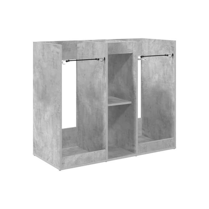 Taquilla de golf moderna - vidaXL - Gris hormigón - 102x45x85,5 cm - Amplio espacio de almacenamiento - Madera sostenible