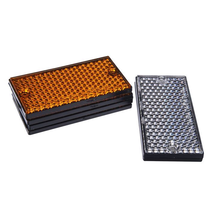 Reflector rectangular de 105x54 mm, 6 unidades