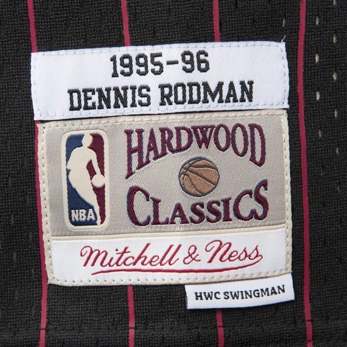 NBA Jersey - MITCHELL & NESS - Dennis Rodman - Black - Swingman 100% polyester - Screen-printed numbers