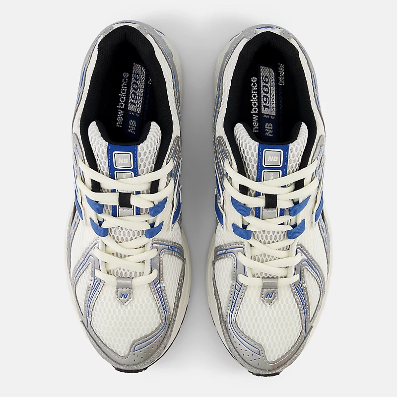 Unisex 1906R – Silbermetallic mit blauem Achat und Meersalz