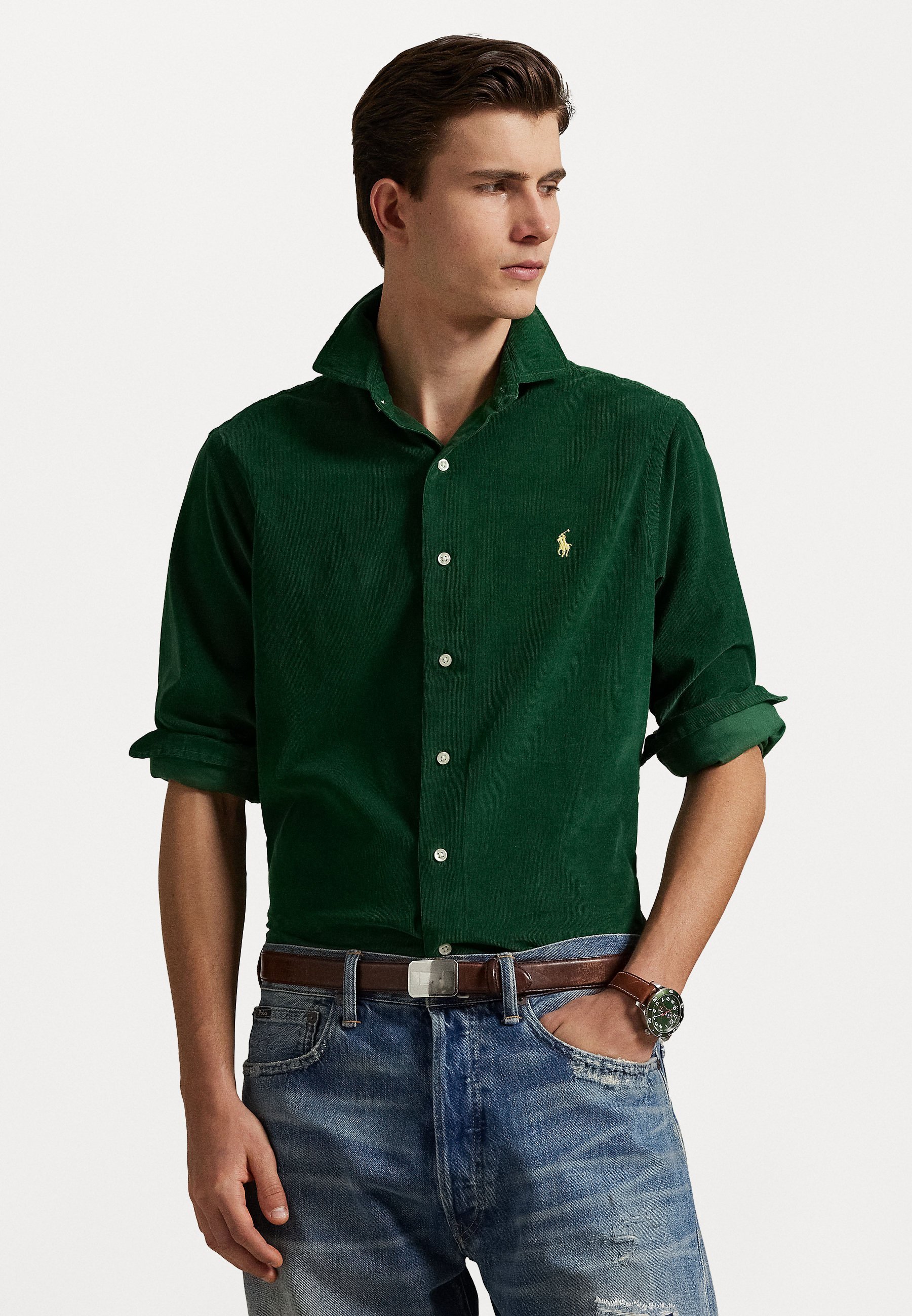 Polo Ralph Lauren Chemise de sport à manches longues - Nouvelle forêt