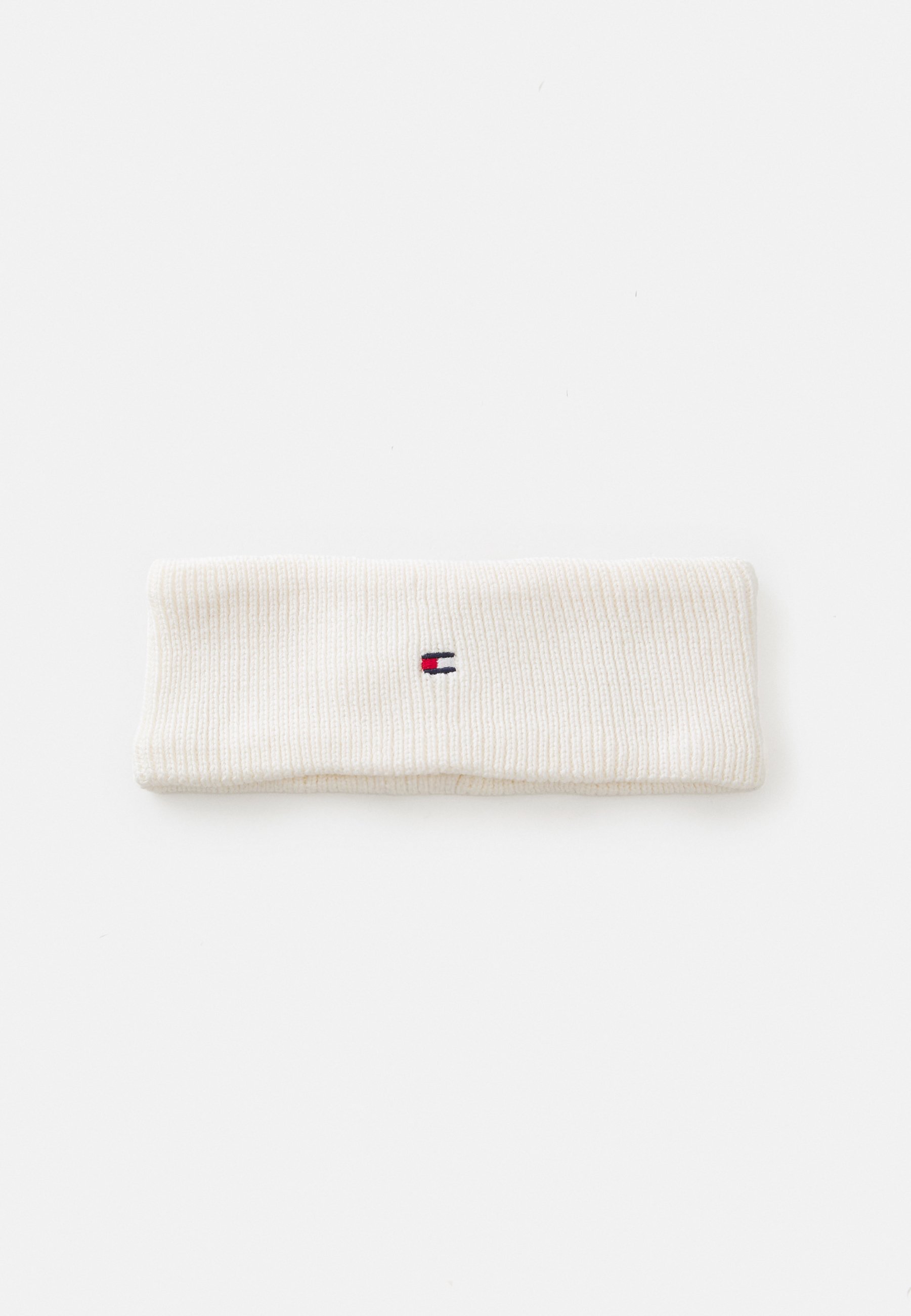 Bandeau Tommy Hilfiger à petit drapeau, unisexe - Cache-oreilles - blanc