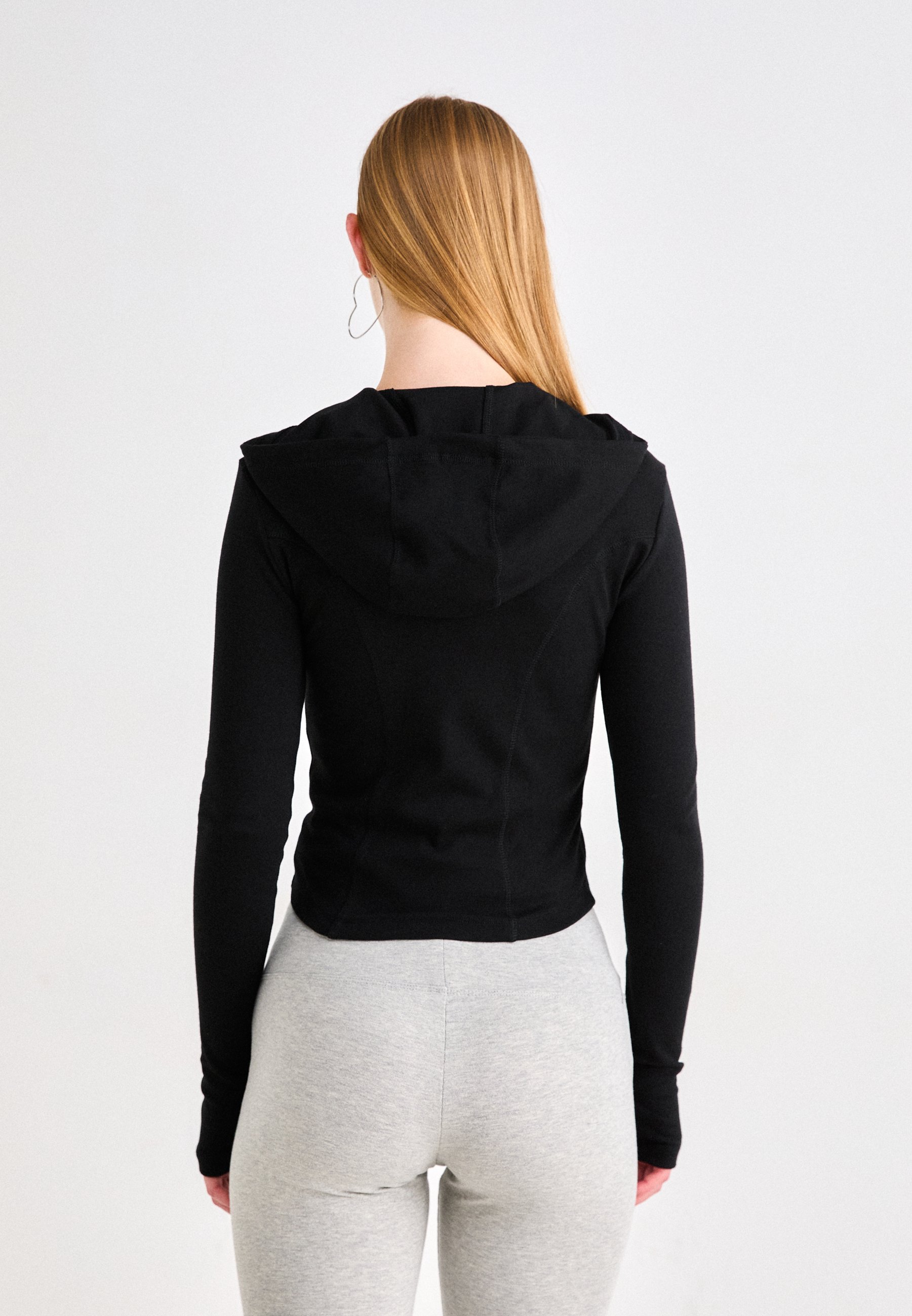 Gina Tricot Zip Hoodie Jas - Trainingsjas - zwart