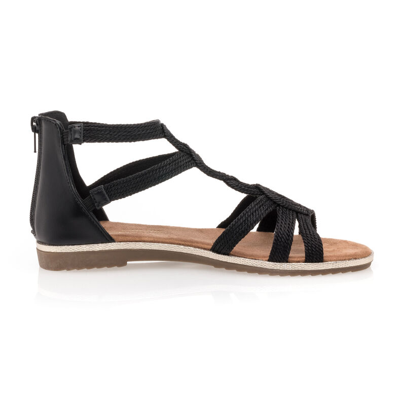 Sandali neri da donna / Scarpe aperte in punta