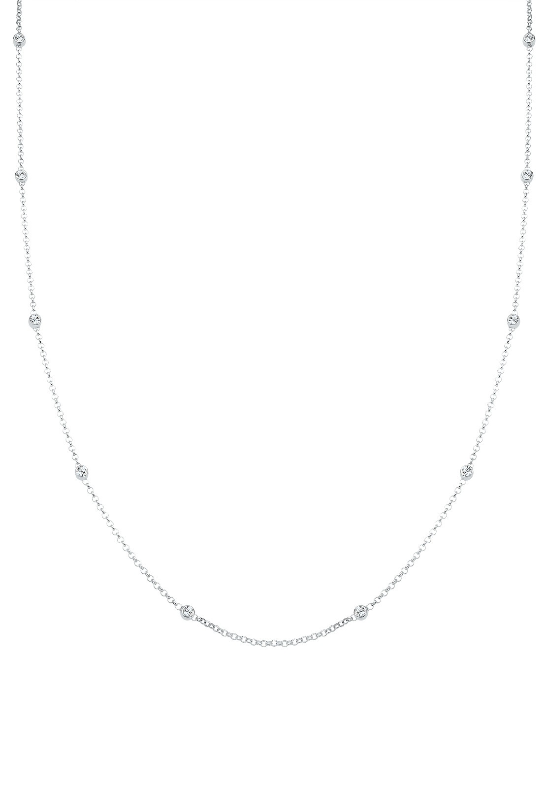 Elli Femmes Solitaire avec Cristal en Argent Sterling 925