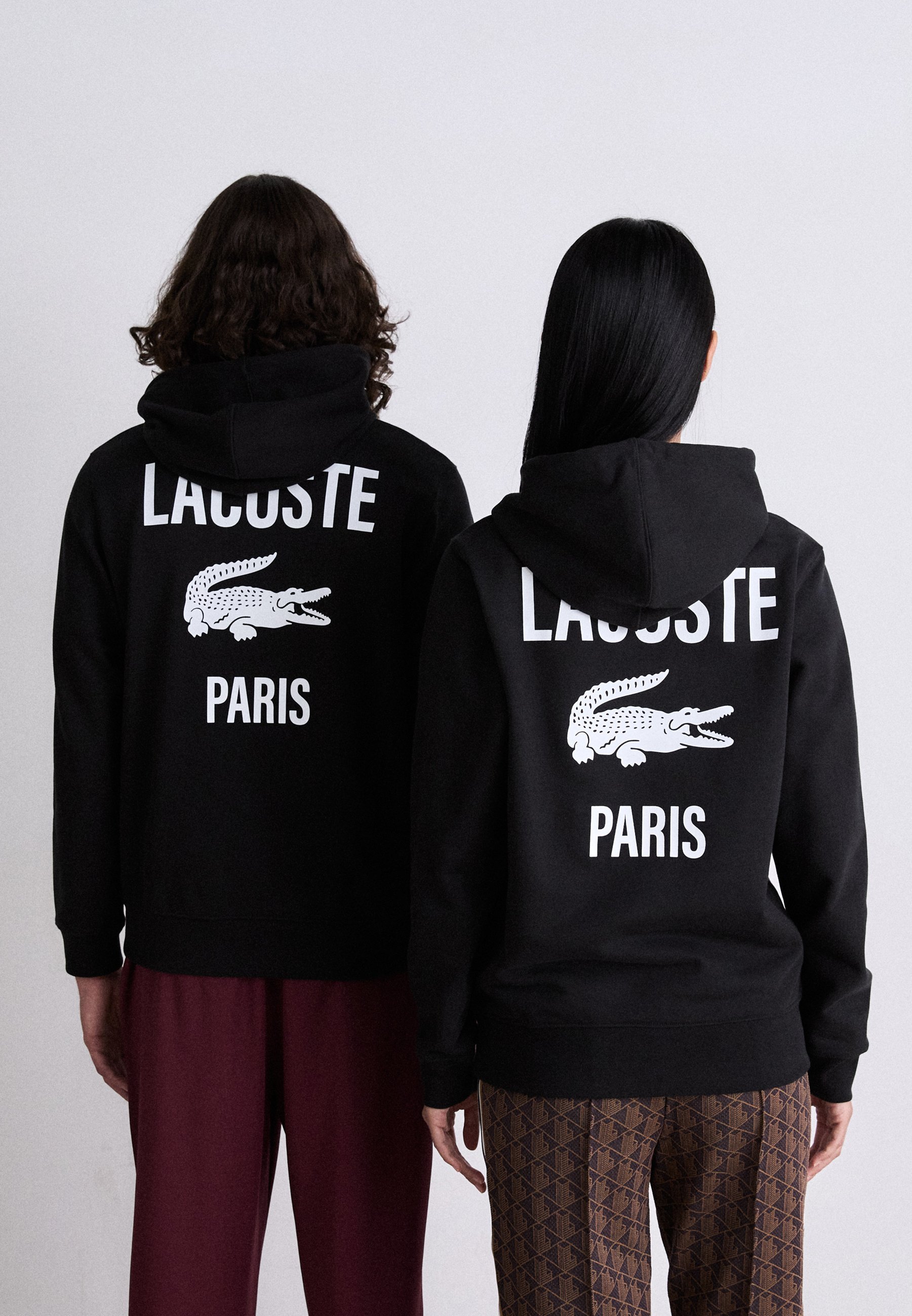 Sweat-shirt Lacoste unisexe noir