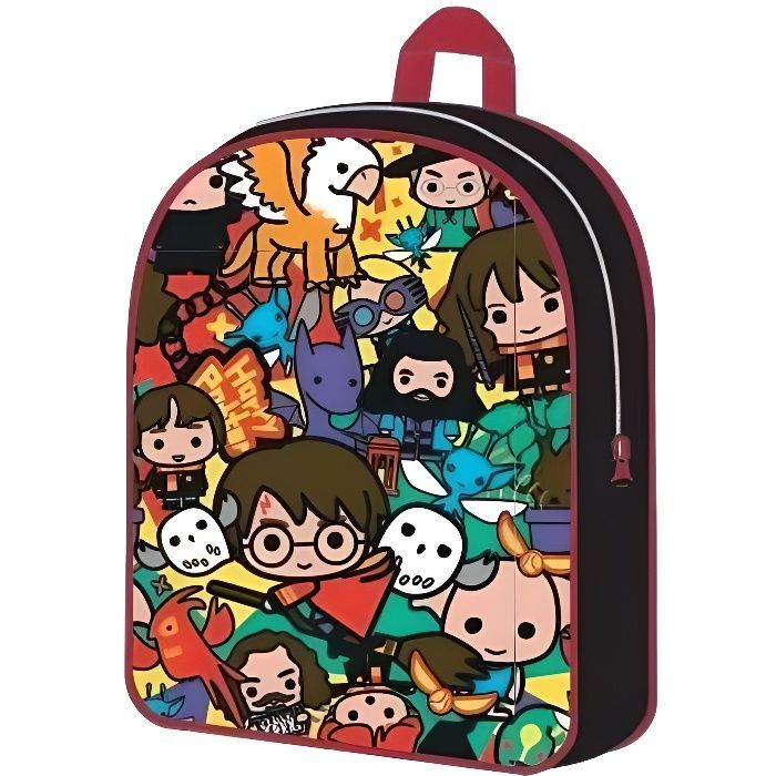 Zaino - Harry Potter - 30 cm - 1 scomparto - Spallacci regolabili - Marrone