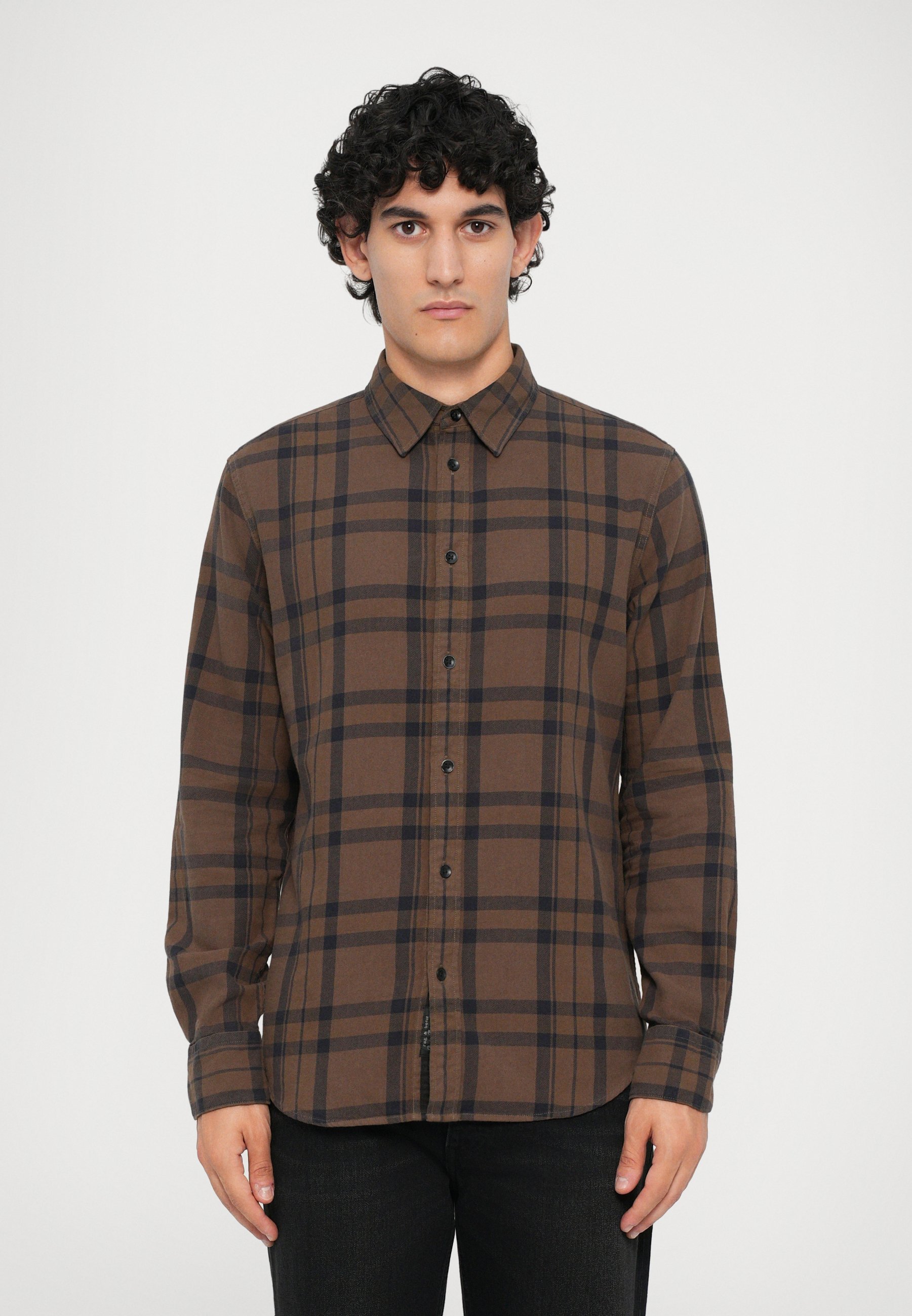 Rag & Bone Tomlin Overgeverfd Shirt - Shirt - donkerbruin