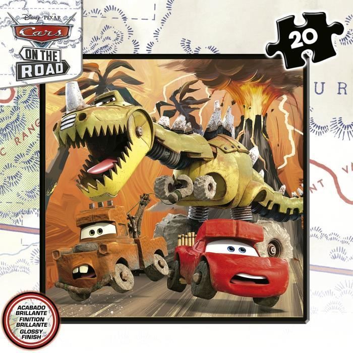 Cars Progressive Puzzle - Set of 4 Puzzles - Educa® - 12-16-20-25 Pieces