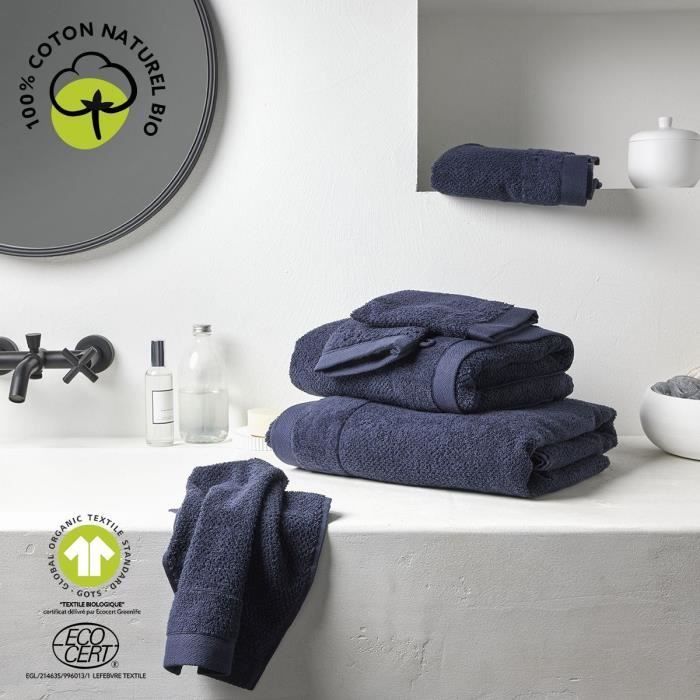 Bath towel - TODAY - 70 x 130 cm - Cotton - Organic Navy