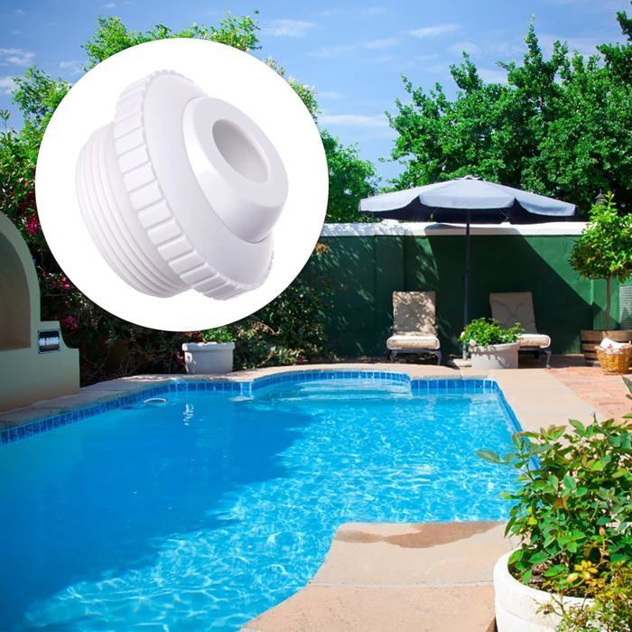 Juego de 6 boquillas para piscina, entrada y salida de agua para piscina y spa, accesorio duradero para bañera y piscina.