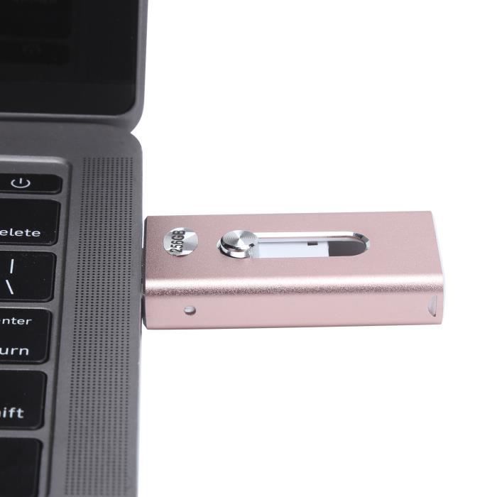 3-in-1 USB-flashdrive - TBEST - 256 GB - OTG - Compatibel met Android/iOS/Windows - Hoge snelheid
