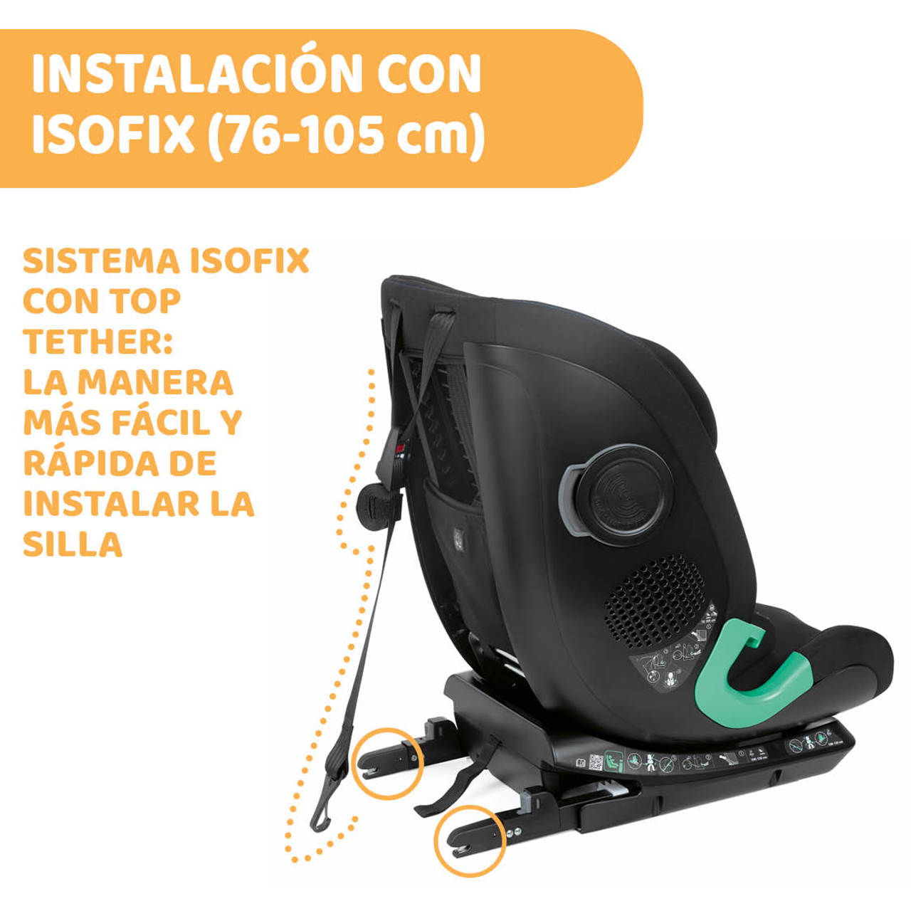 Autosedačka MySeat Air i-Size Zip&Wash (76–150 cm)