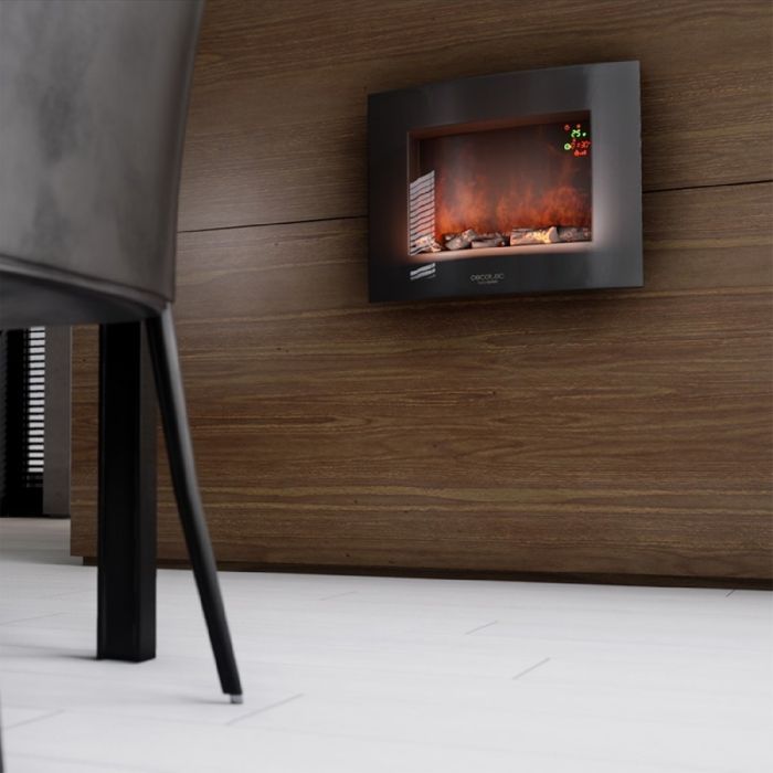 Cecotec Cheminée électrique décorative Ready Warm 2600 Curved Flames