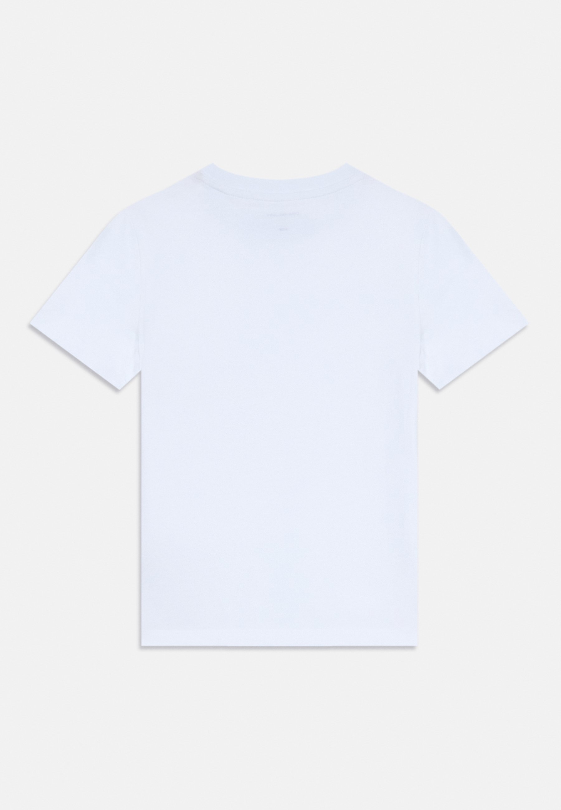 Calvin Klein Jeans LOGO TEE UNISEX PACK DA 2 - T-shirt stampata - bianco brillante/safari