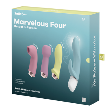 Satisfyer Marvelous Four Air Pulse & Vibrator Set Multi-Function Vibrators 1 x 1 x