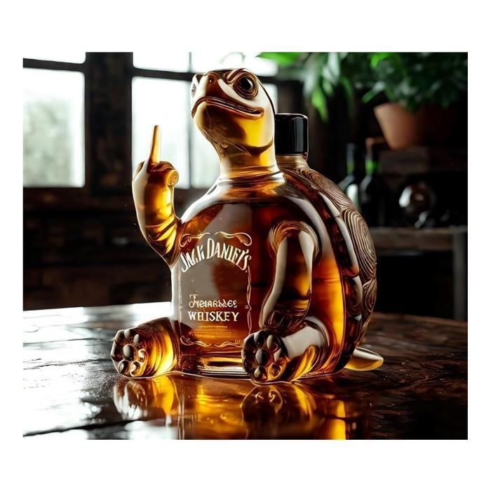 Carafe À Whisky, Verre À Whisky Personnalisé, Le Corps de La Bouteille Est : Canard, Tortue, Aigle, Bouledogue et Autres Animaux