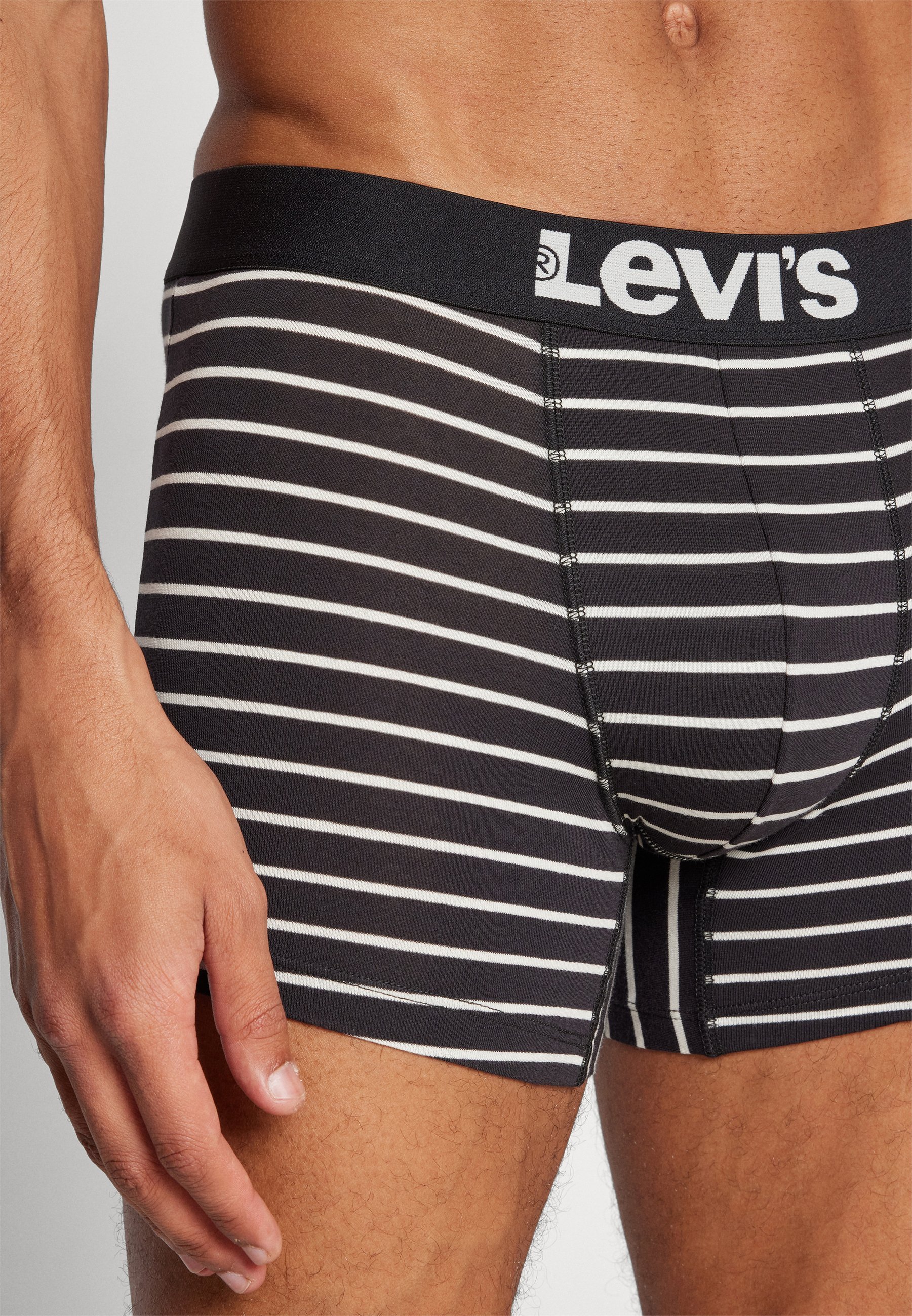 Levi's® Herren Solid Basic Vintage 4er-Pack - Badehosen - Schwarz/Weiß