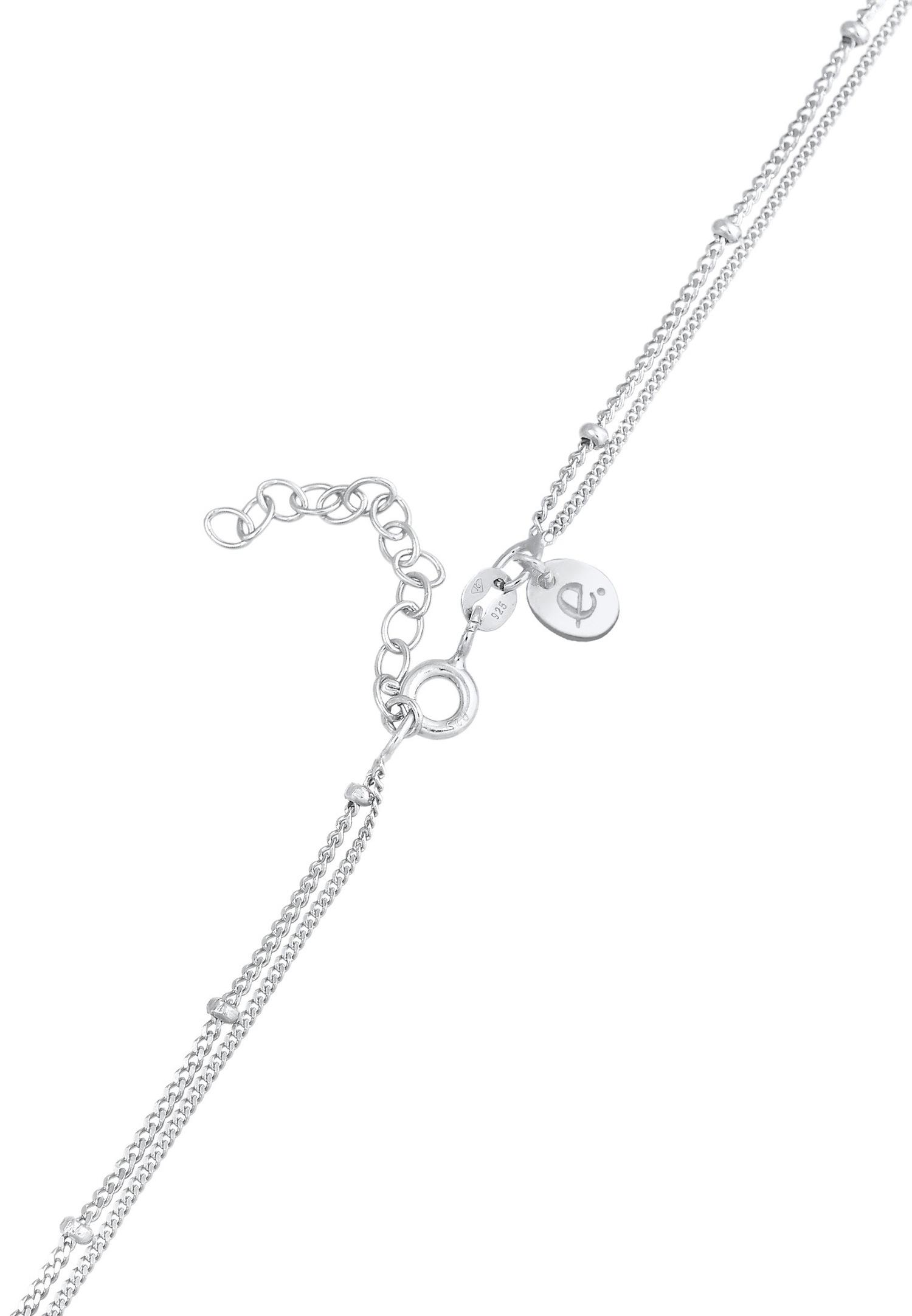 Elli PREMIUM Elli PREMIUM Collier Femmes Choker couches boules avec agate en argent sterling 925