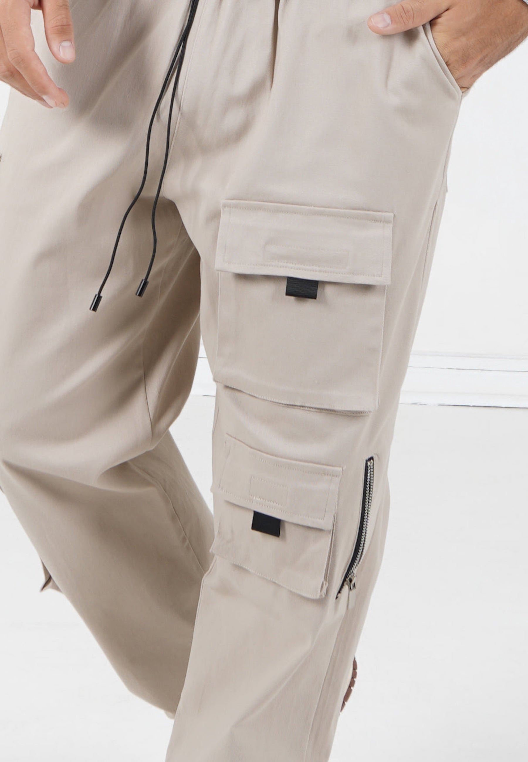 Pantaloni cargo Sixth June - beige