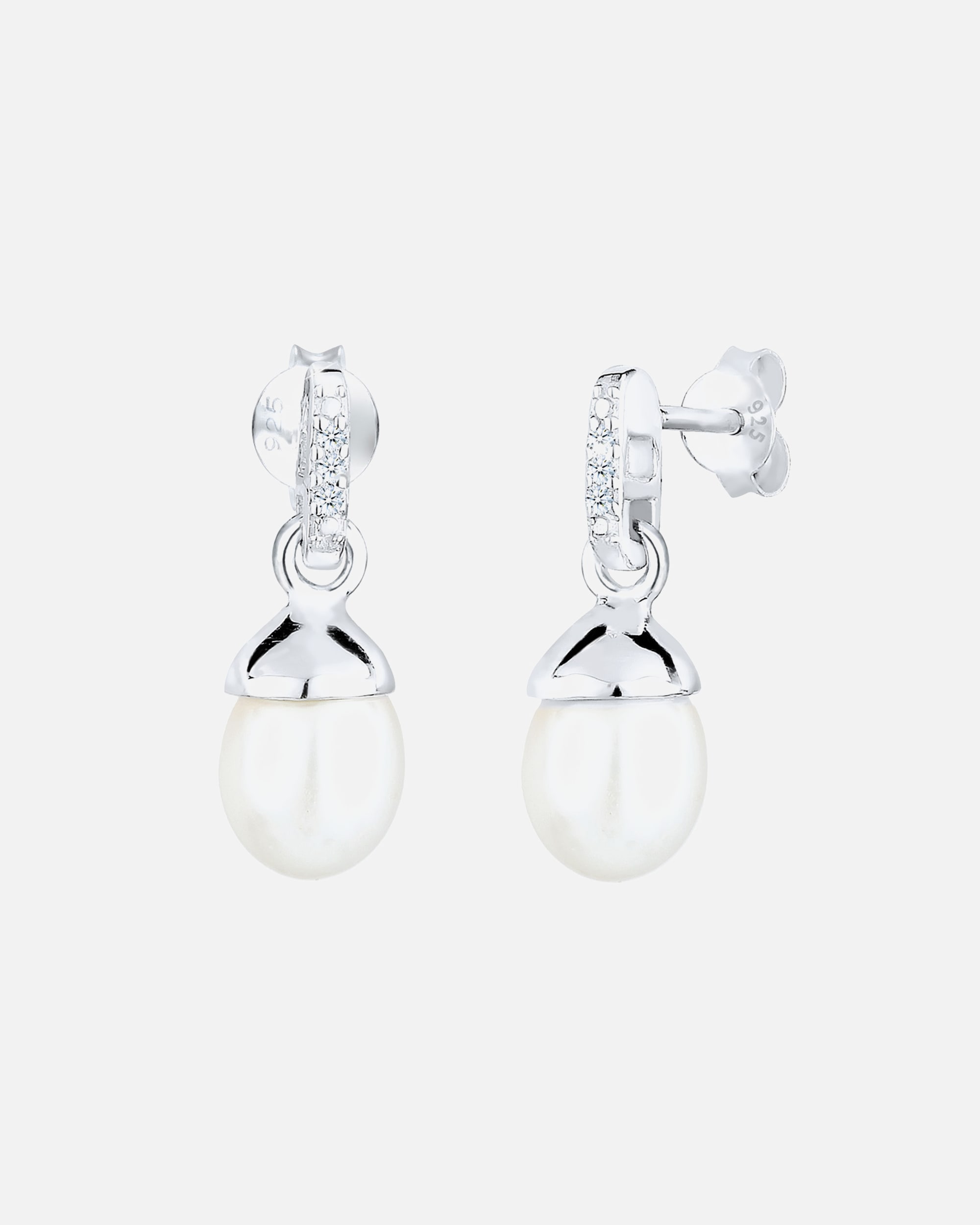 Elli DIAMONDS Perles de Culture d'Eau Douce Diamant