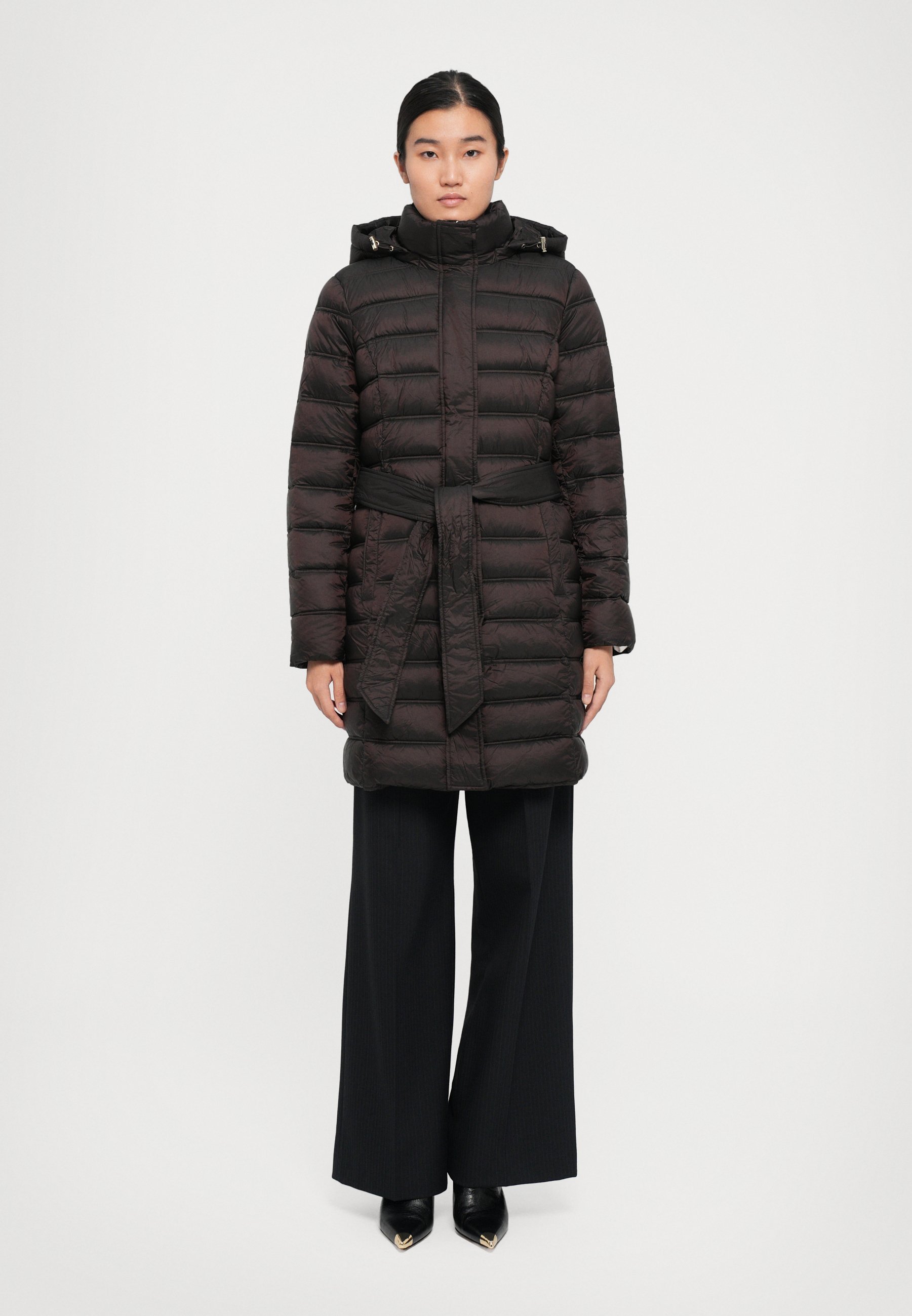 MICHAEL Michael Kors BELTED LONGLINE PACKABLE - Winterjas - chocolade