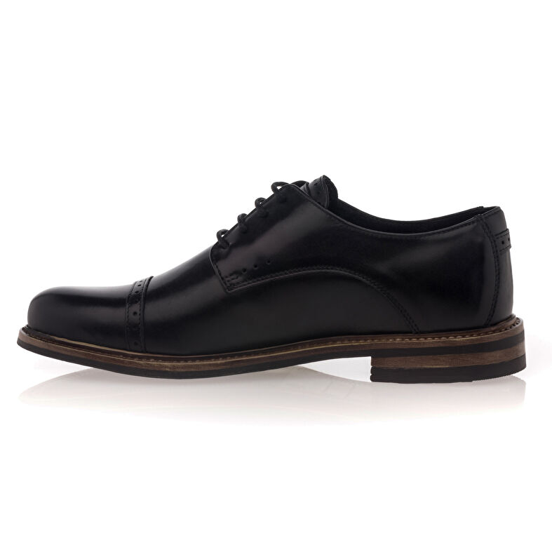 Schwarze Schnürschuhe für Damen / Derby-Schuhe