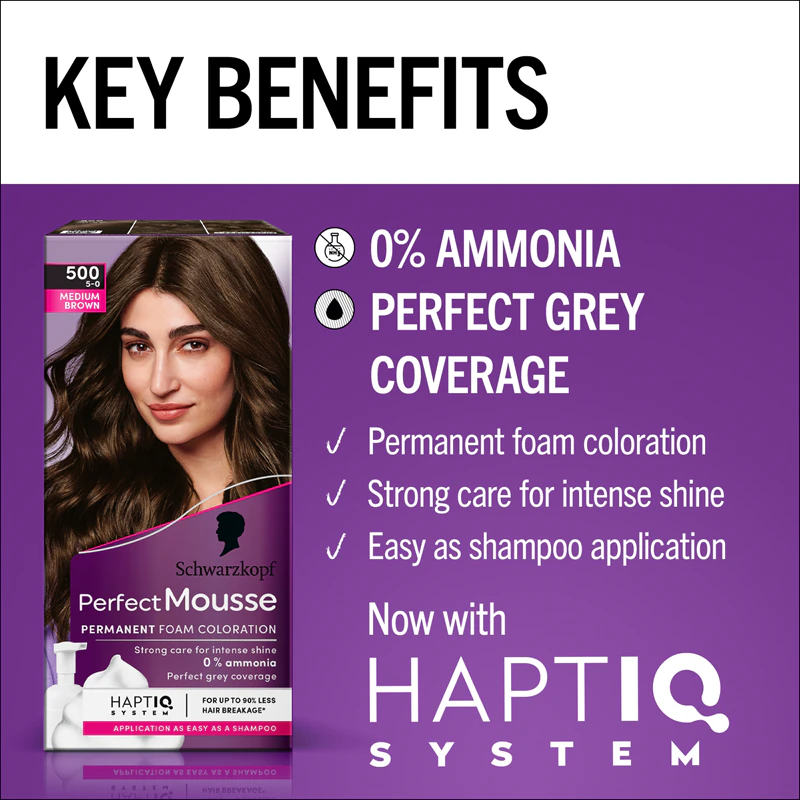 Schwarzkopf Perfect Mousse - coloração permanente para cabelos