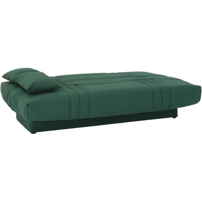 3-seater click-clack sofa bed - Forest Green fabric - W 190 x D 92 cm - DREAM - Contemporary Style
