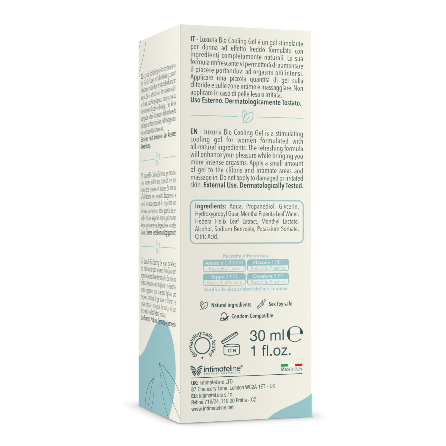 IntimateLine Luxuria BIO Kühlgel